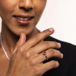 Anello cuore rosso